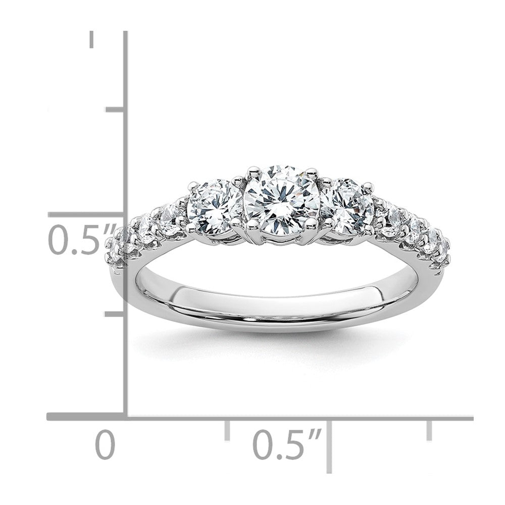 True Origin Lab Grown Diamond VS+ F+ Complete Round Three Stone Ring