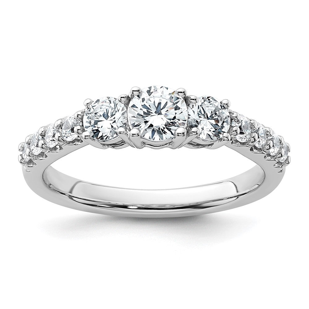 True Origin Lab Grown Diamond VS+ F+ Complete Round Three Stone Ring