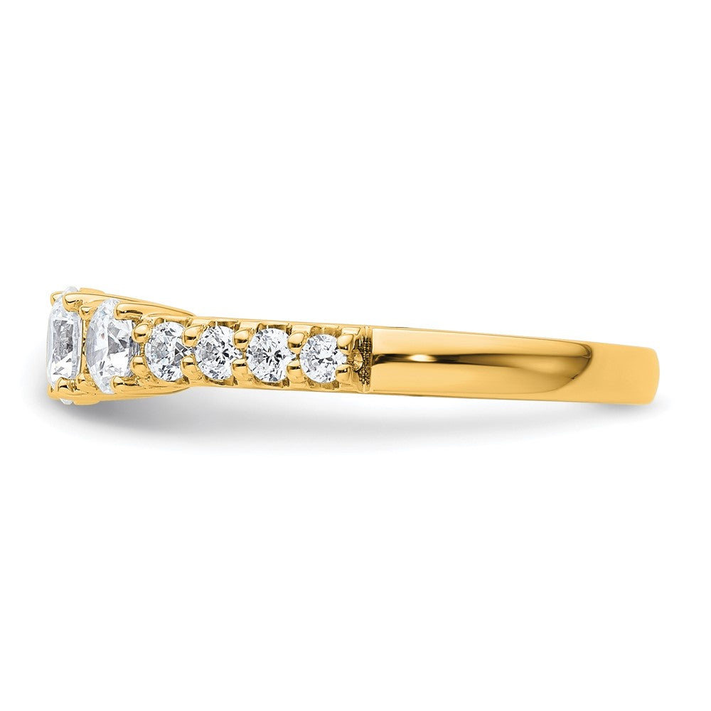 True Origin Lab Grown Diamond VS+ F+ Complete Round Three Stone Ring