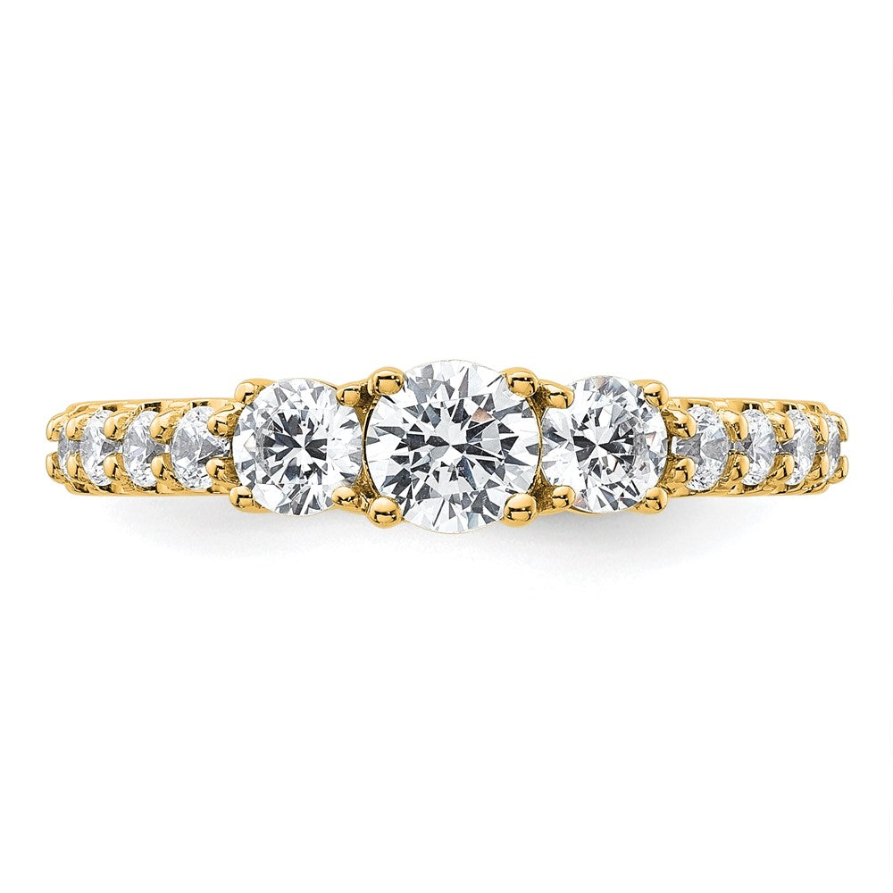 True Origin Lab Grown Diamond VS+ F+ Complete Round Three Stone Ring