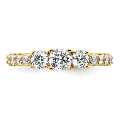 True Origin Lab Grown Diamond VS+ F+ Complete Round Three Stone Ring