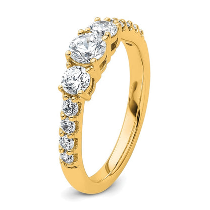 True Origin Lab Grown Diamond VS+ F+ Complete Round Three Stone Ring