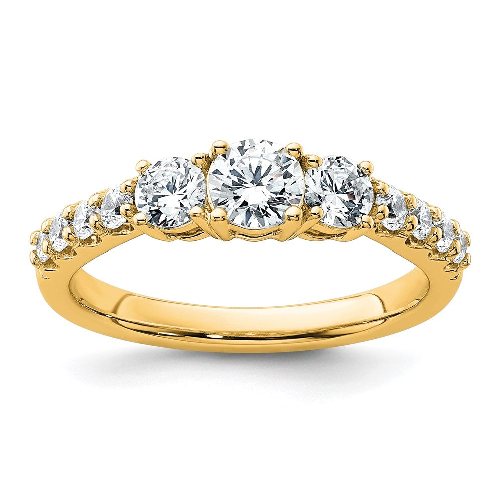 True Origin Lab Grown Diamond VS+ F+ Complete Round Three Stone Ring