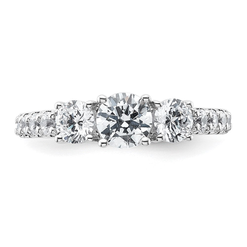 True Origin Lab Grown Diamond VS+ F+ Complete Round Three Stone Ring