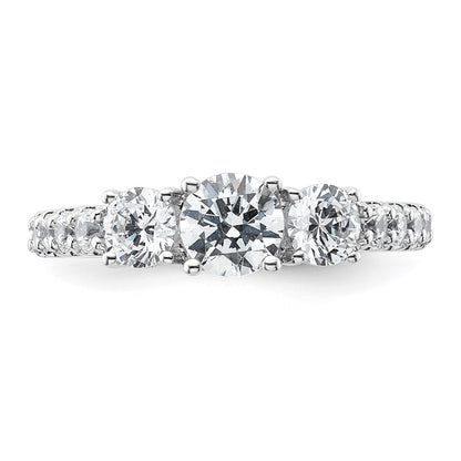 True Origin Lab Grown Diamond VS+ F+ Complete Round Three Stone Ring
