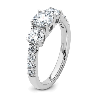 True Origin Lab Grown Diamond VS+ F+ Complete Round Three Stone Ring