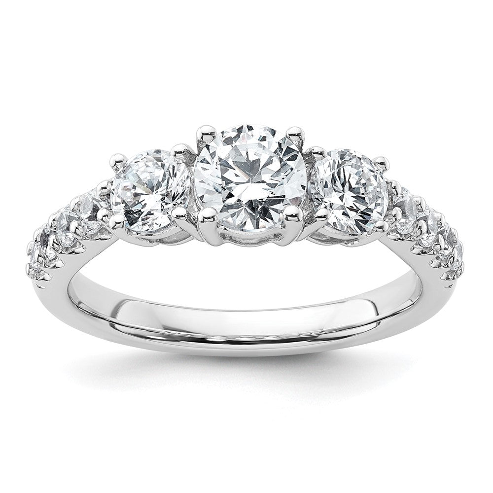 True Origin Lab Grown Diamond VS+ F+ Complete Round Three Stone Ring