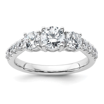 True Origin Lab Grown Diamond VS+ F+ Complete Round Three Stone Ring