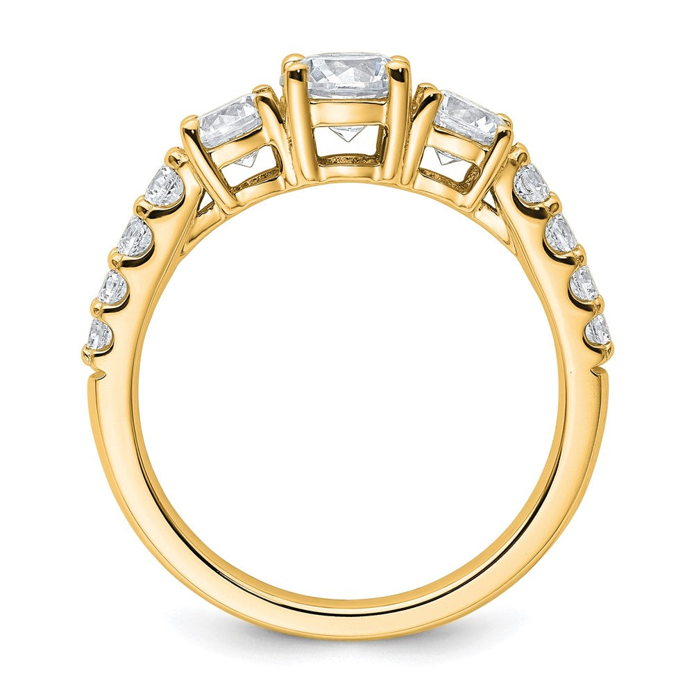 True Origin Lab Grown Diamond VS+ F+ Complete Round Three Stone Ring