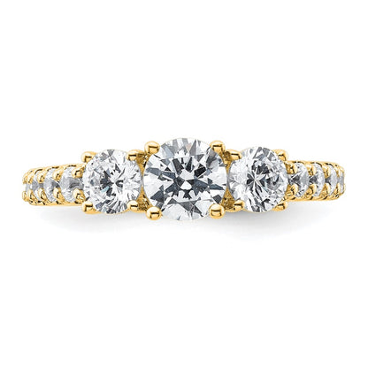 True Origin Lab Grown Diamond VS+ F+ Complete Round Three Stone Ring