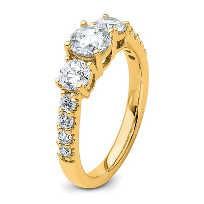 True Origin Lab Grown Diamond VS+ F+ Complete Round Three Stone Ring