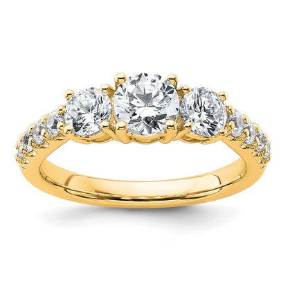 True Origin Lab Grown Diamond VS+ F+ Complete Round Three Stone Ring