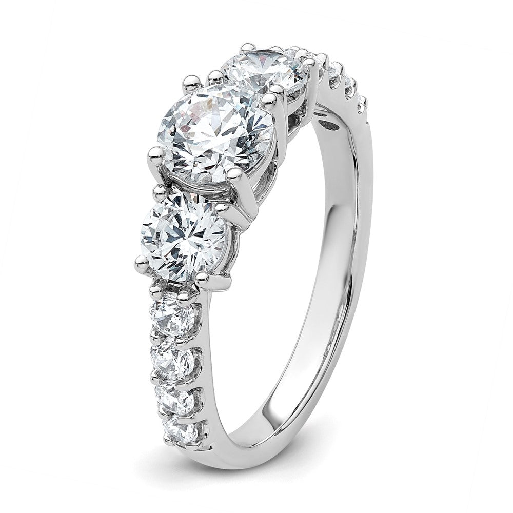 True Origin Lab Grown Diamond VS+ F+ Complete Round Three Stone Ring