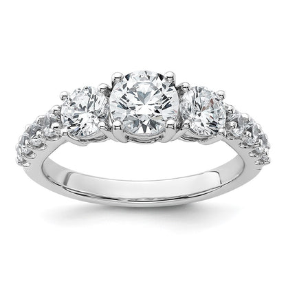True Origin Lab Grown Diamond VS+ F+ Complete Round Three Stone Ring