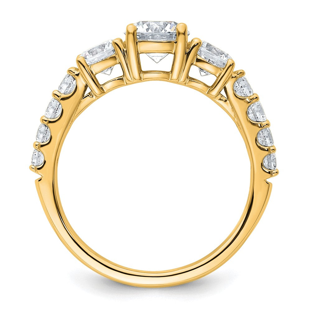 True Origin Lab Grown Diamond VS+ F+ Complete Round Three Stone Ring