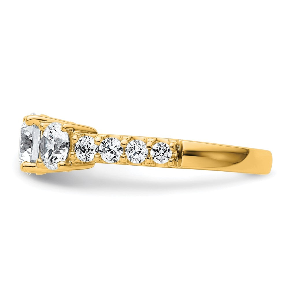 True Origin Lab Grown Diamond VS+ F+ Complete Round Three Stone Ring