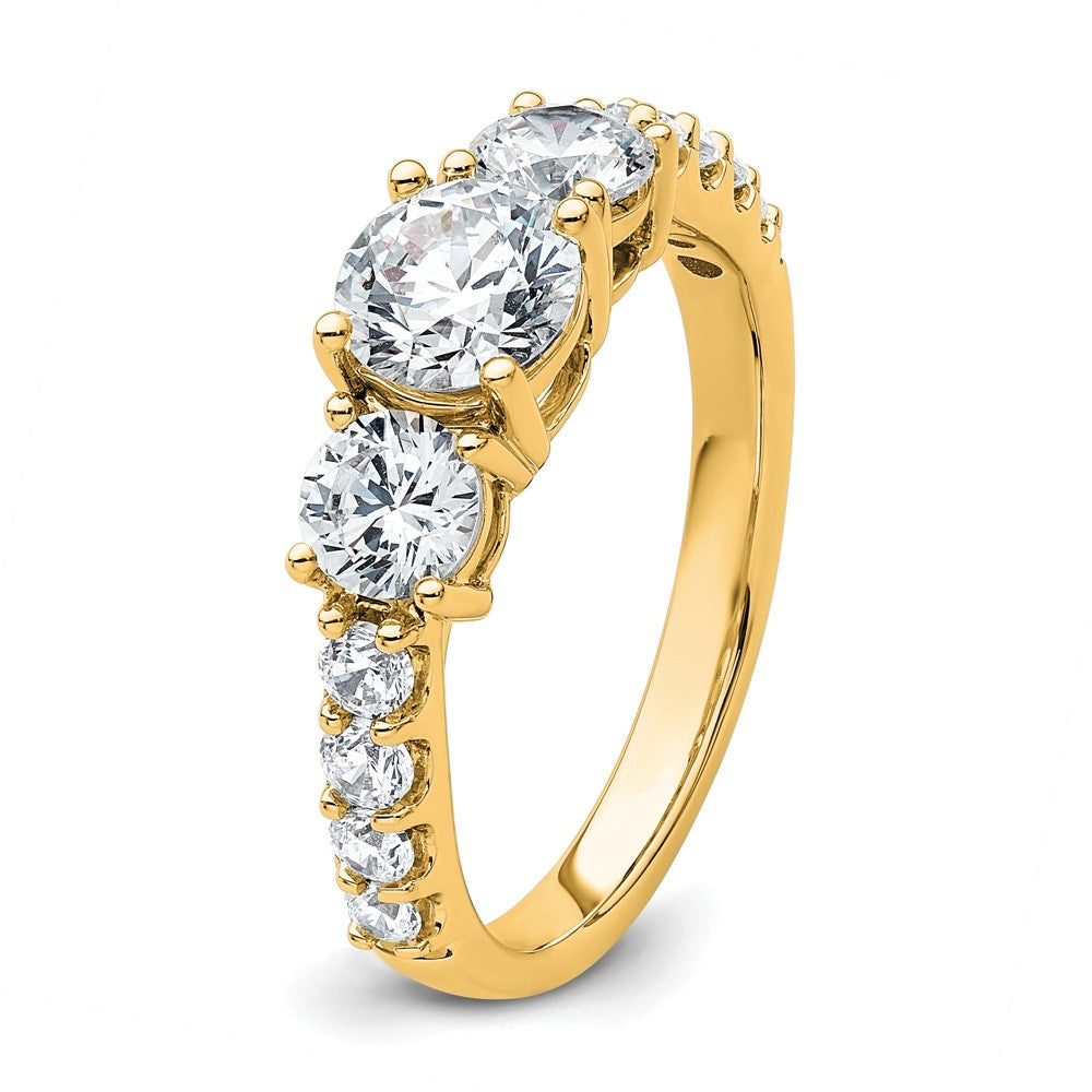 True Origin Lab Grown Diamond VS+ F+ Complete Round Three Stone Ring