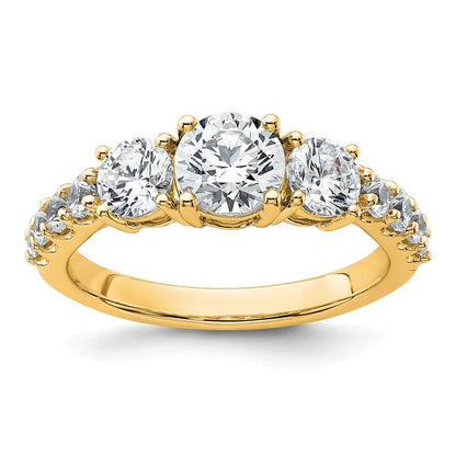 True Origin Lab Grown Diamond VS+ F+ Complete Round Three Stone Ring