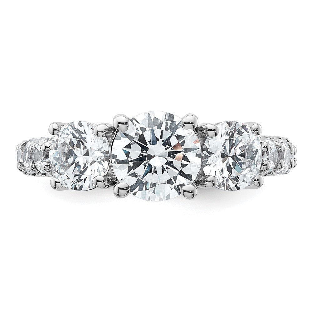 True Origin Lab Grown Diamond VS+ F+ Complete Round Three Stone Ring