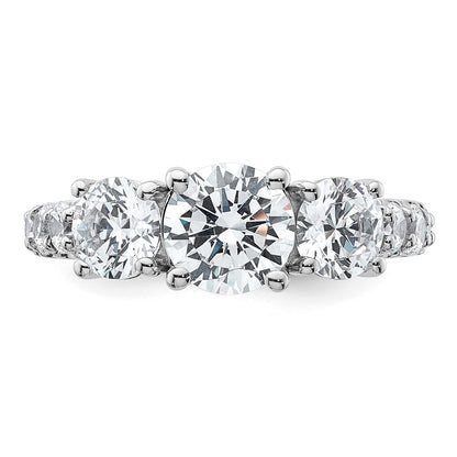 True Origin Lab Grown Diamond VS+ F+ Complete Round Three Stone Ring