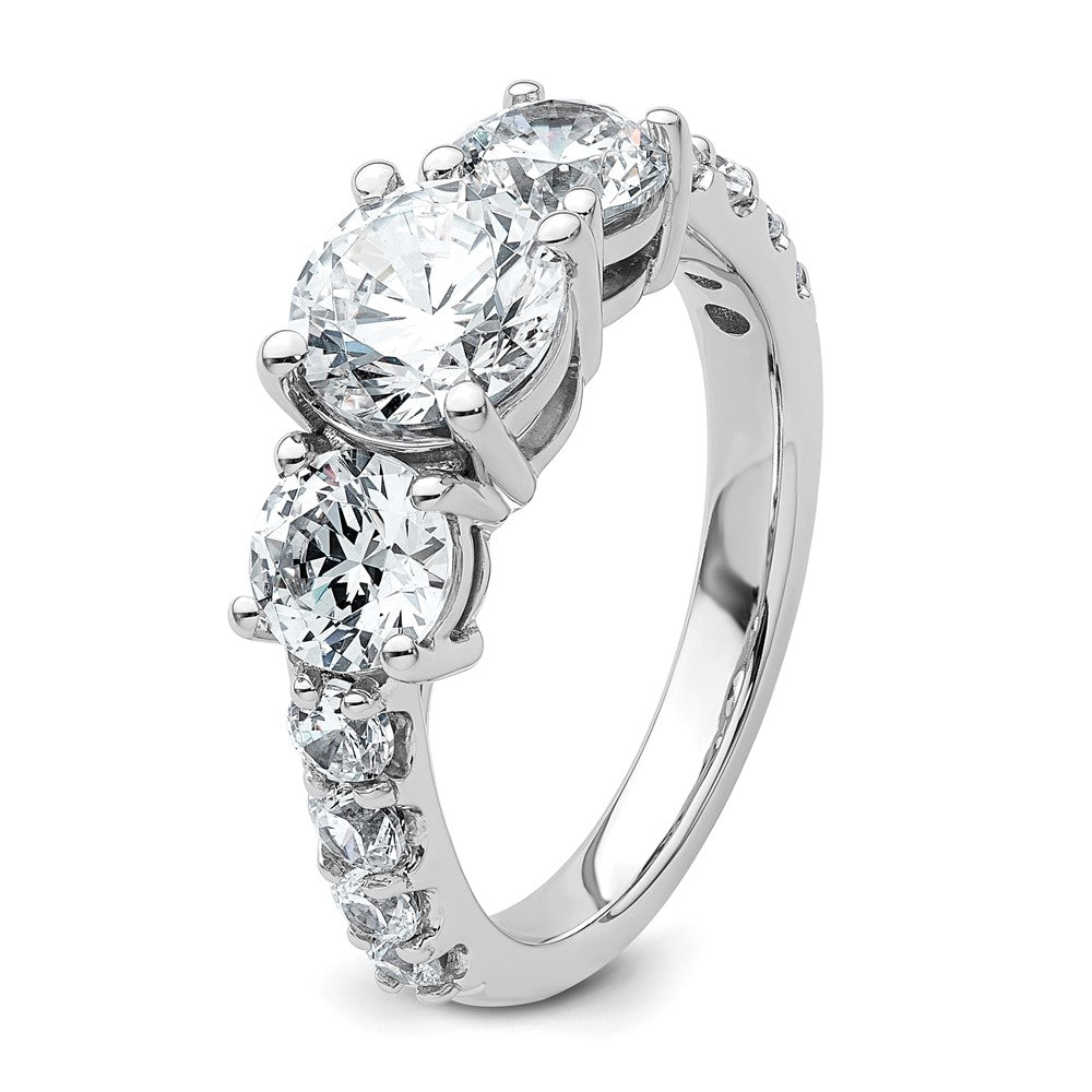 True Origin Lab Grown Diamond VS+ F+ Complete Round Three Stone Ring