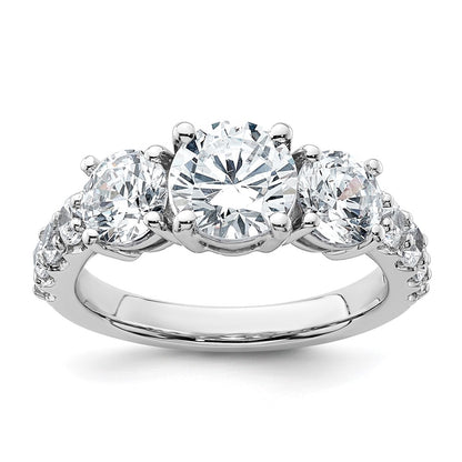 True Origin Lab Grown Diamond VS+ F+ Complete Round Three Stone Ring
