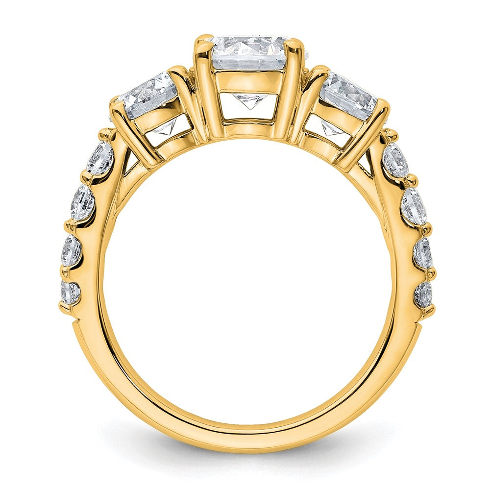 True Origin Lab Grown Diamond VS+ F+ Complete Round Three Stone Ring
