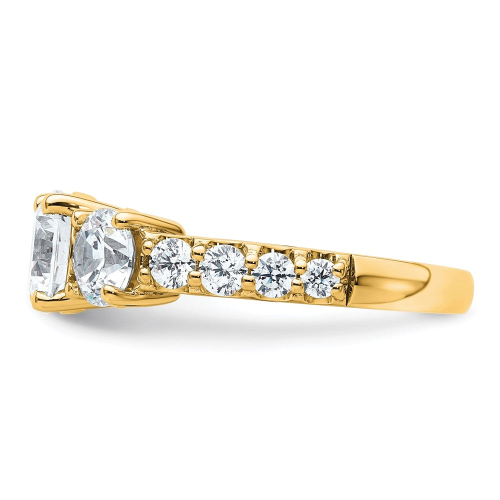 True Origin Lab Grown Diamond VS+ F+ Complete Round Three Stone Ring