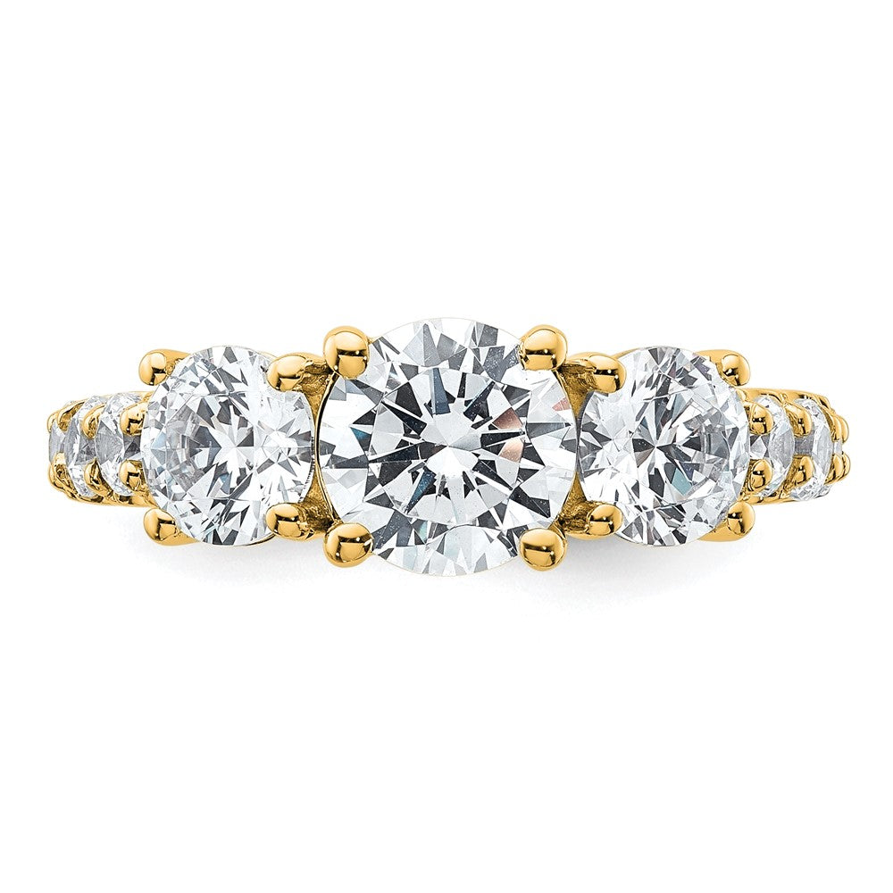 True Origin Lab Grown Diamond VS+ F+ Complete Round Three Stone Ring
