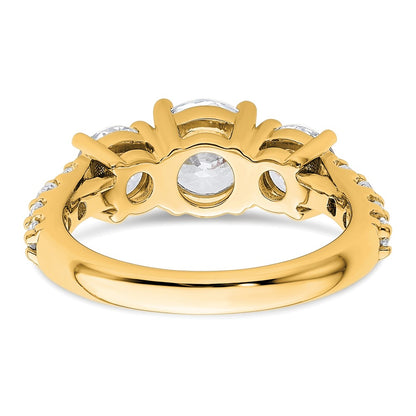 True Origin Lab Grown Diamond VS+ F+ Complete Round Three Stone Ring