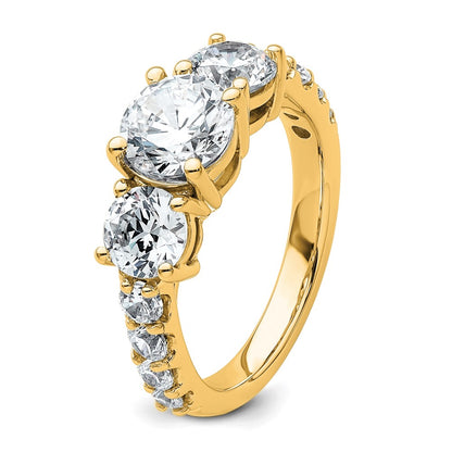 True Origin Lab Grown Diamond VS+ F+ Complete Round Three Stone Ring