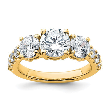 True Origin Lab Grown Diamond VS+ F+ Complete Round Three Stone Ring