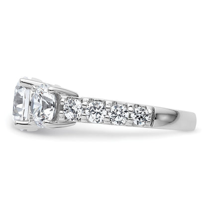 True Origin Lab Grown Diamond VS+ F+ Complete Round Three Stone Ring