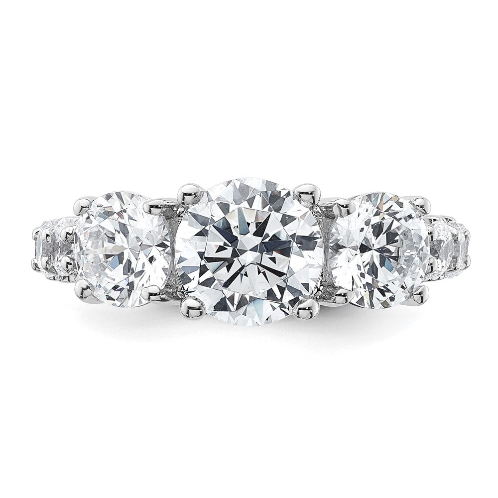 True Origin Lab Grown Diamond VS+ F+ Complete Round Three Stone Ring