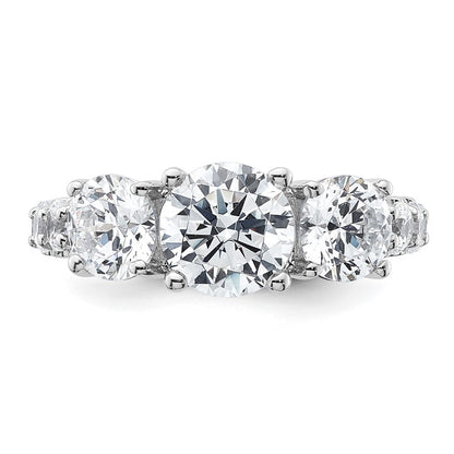 True Origin Lab Grown Diamond VS+ F+ Complete Round Three Stone Ring