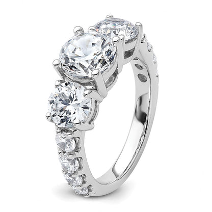 True Origin Lab Grown Diamond VS+ F+ Complete Round Three Stone Ring