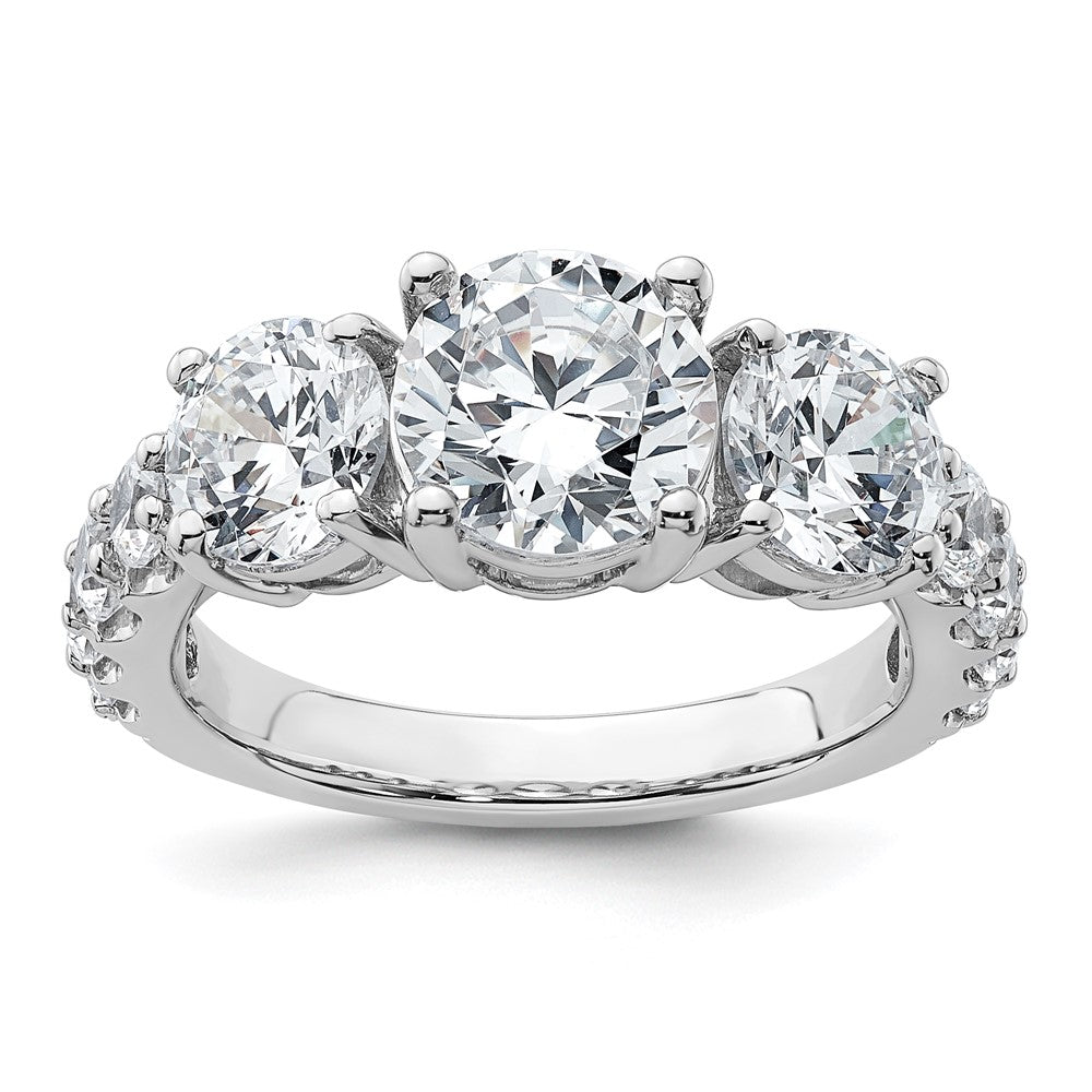 True Origin Lab Grown Diamond VS+ F+ Complete Round Three Stone Ring