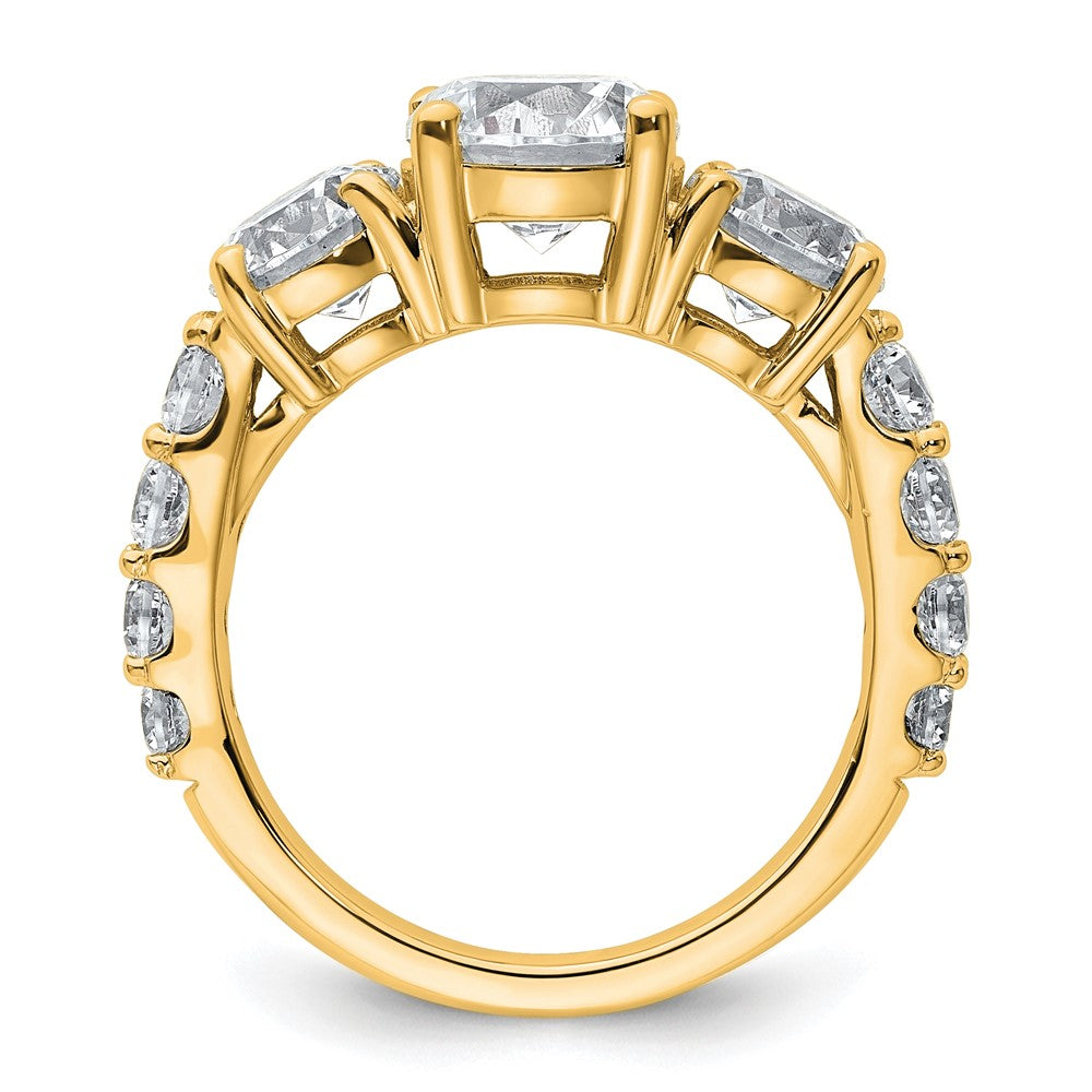 True Origin Lab Grown Diamond VS+ F+ Complete Round Three Stone Ring