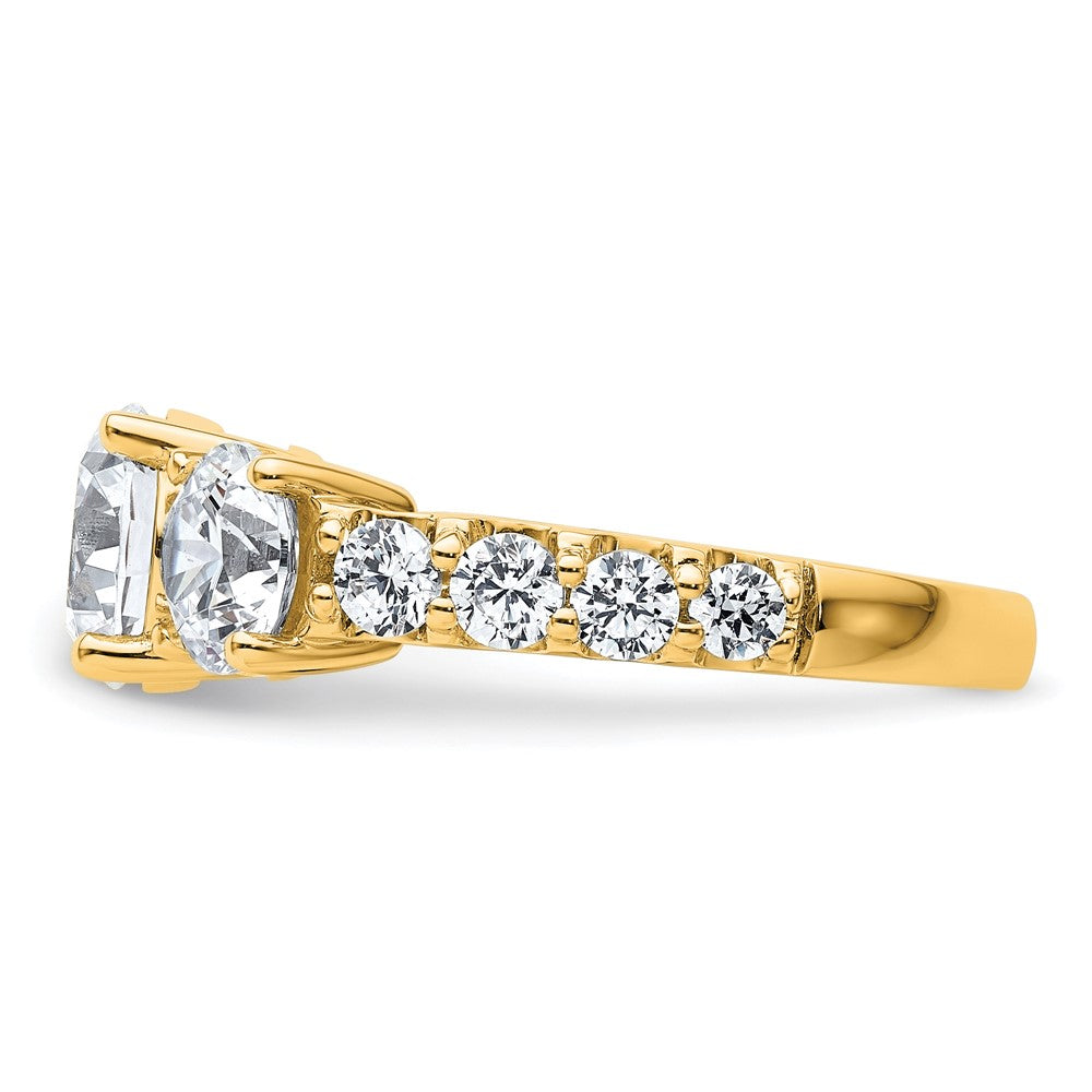 True Origin Lab Grown Diamond VS+ F+ Complete Round Three Stone Ring