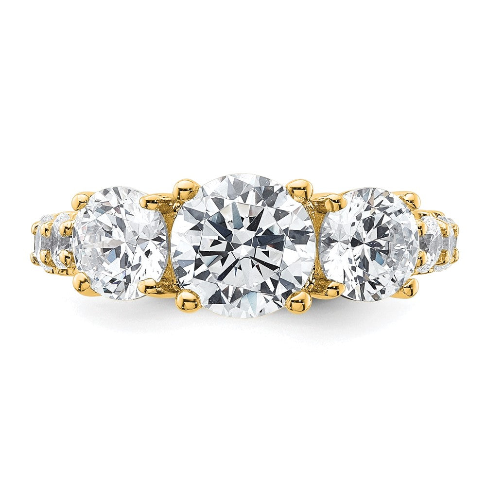 True Origin Lab Grown Diamond VS+ F+ Complete Round Three Stone Ring