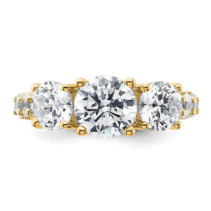 True Origin Lab Grown Diamond VS+ F+ Complete Round Three Stone Ring