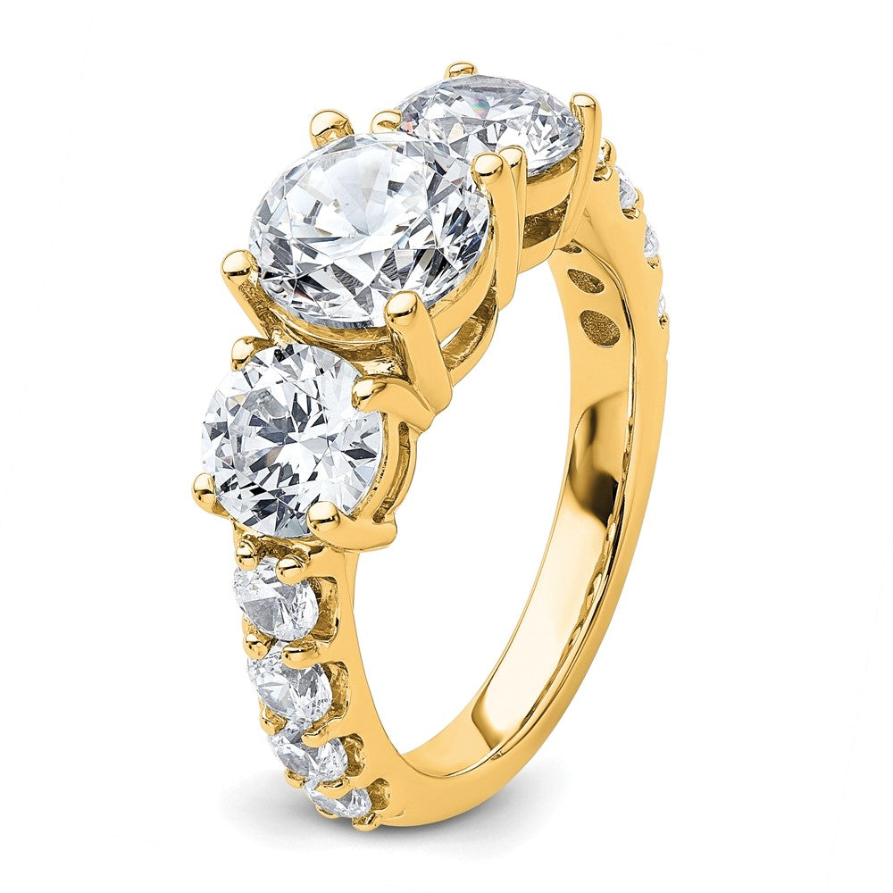 True Origin Lab Grown Diamond VS+ F+ Complete Round Three Stone Ring