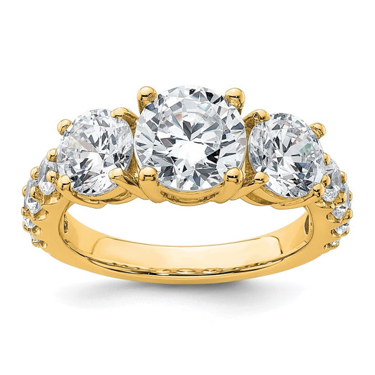 True Origin Lab Grown Diamond VS+ F+ Complete Round Three Stone Ring