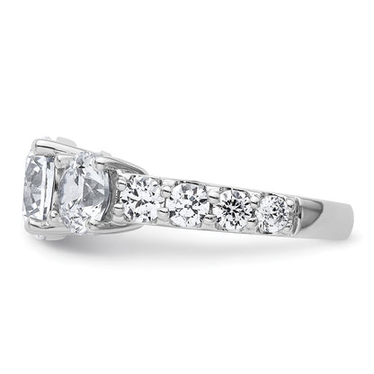 True Origin Lab Grown Diamond VS+ F+ Complete Round Three Stone Ring