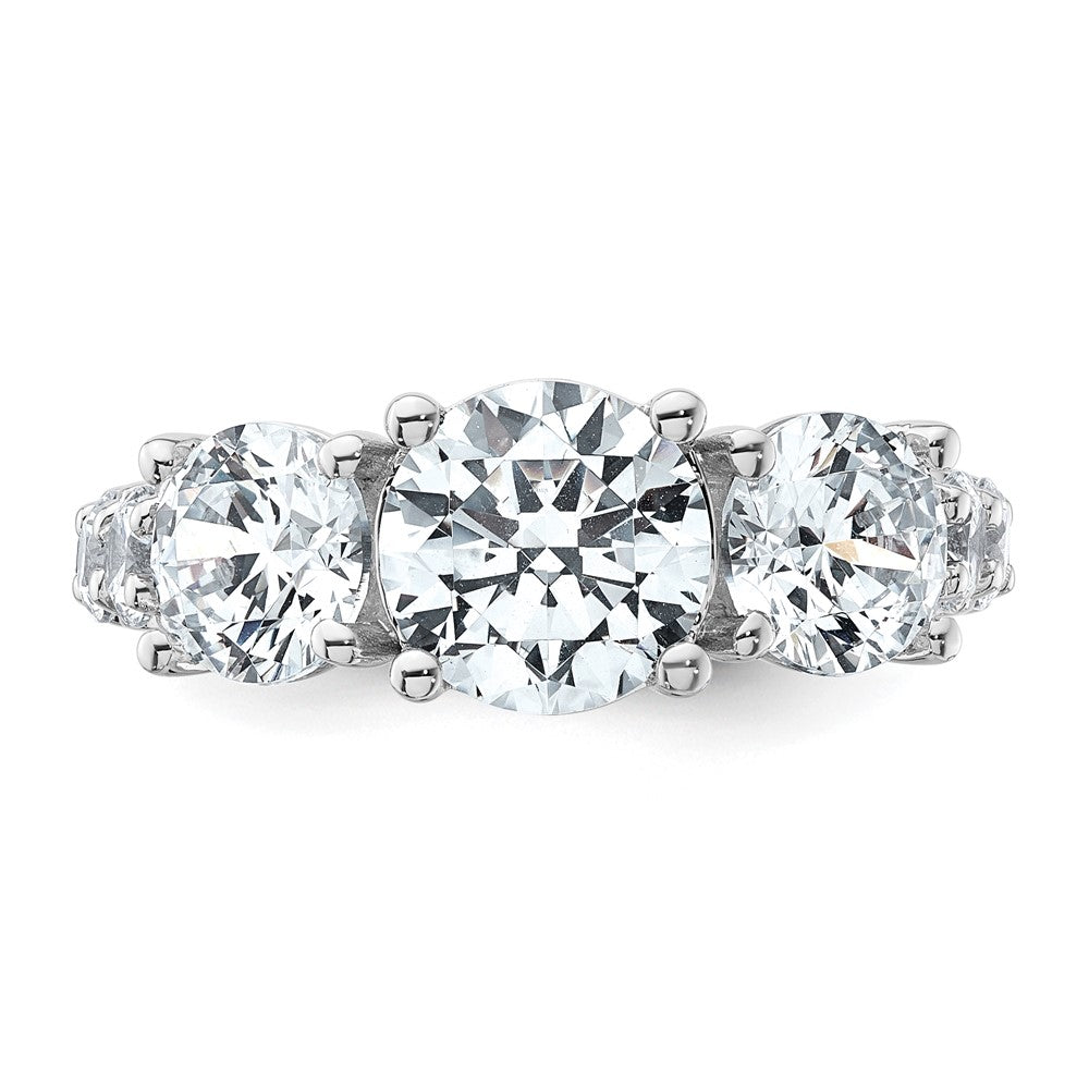 True Origin Lab Grown Diamond VS+ F+ Complete Round Three Stone Ring