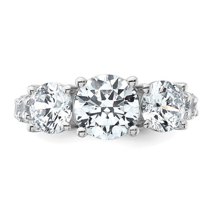 True Origin Lab Grown Diamond VS+ F+ Complete Round Three Stone Ring