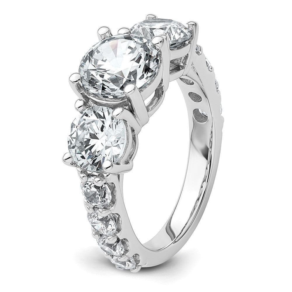 True Origin Lab Grown Diamond VS+ F+ Complete Round Three Stone Ring