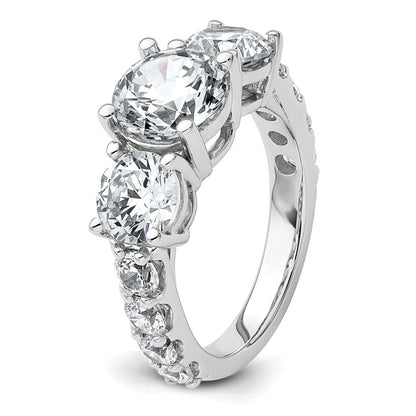 True Origin Lab Grown Diamond VS+ F+ Complete Round Three Stone Ring