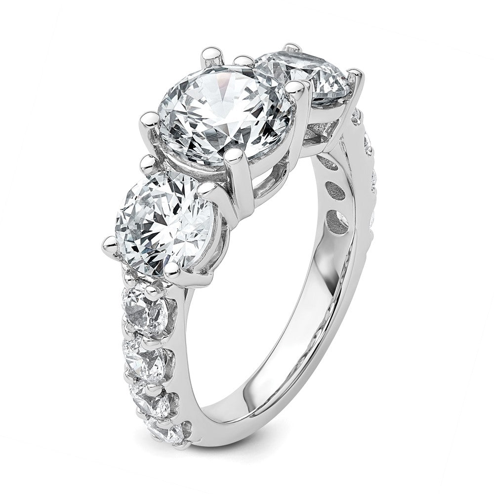 True Origin Lab Grown Diamond VS+ F+ Complete Round Three Stone Ring