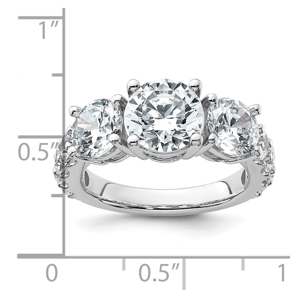 True Origin Lab Grown Diamond VS+ F+ Complete Round Three Stone Ring